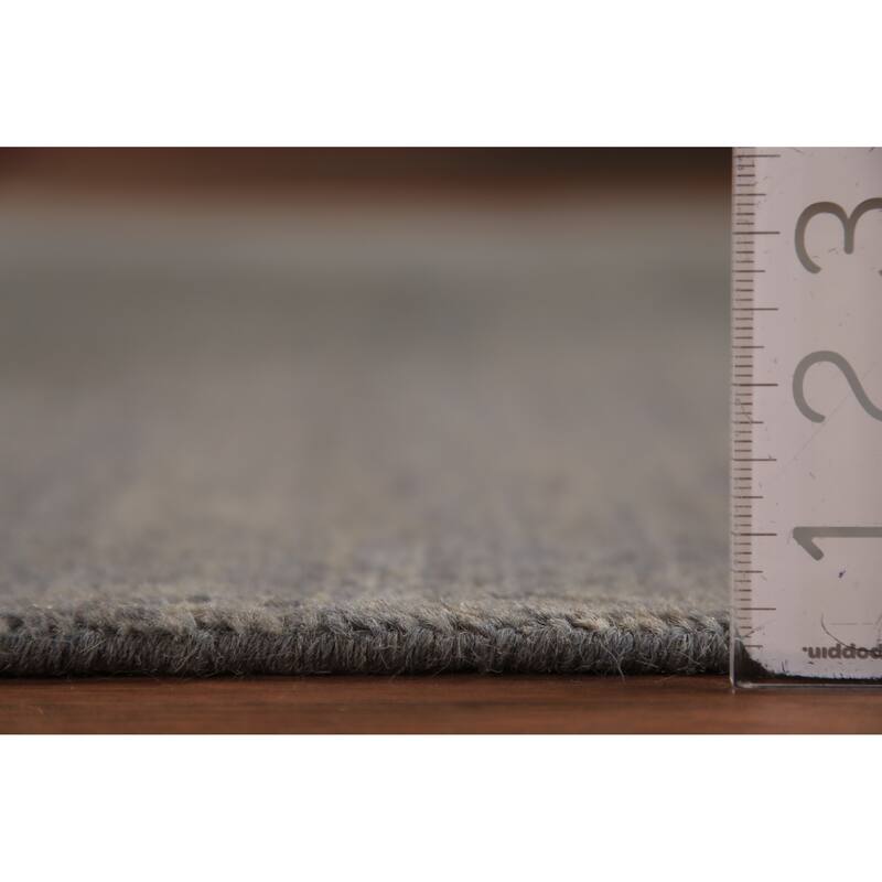 Modern Gray Gabbeh Oriental Area Rug Handmade Wool Carpet - 5'4" x 7'8"