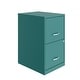 preview thumbnail 1 of 19, Space Solutions 18in. 2 Drawer Metal File Cabinet, Teal