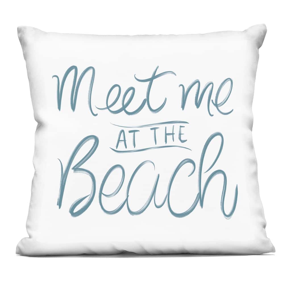 Stupell Minimal Meet At Beach Decorative Printed Throw Pillow Design by SunDance Group; LLC