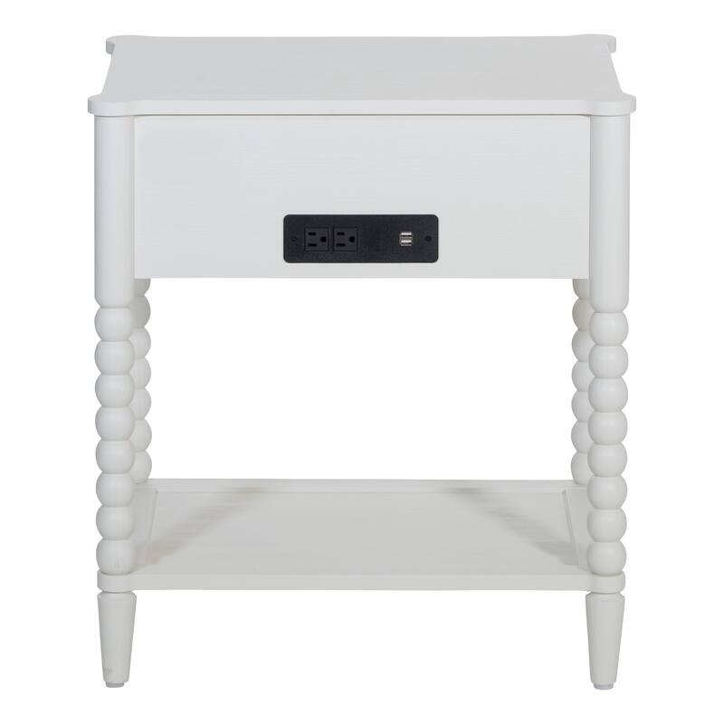 Spindle Single Drawer Night (1-Year Warranty)