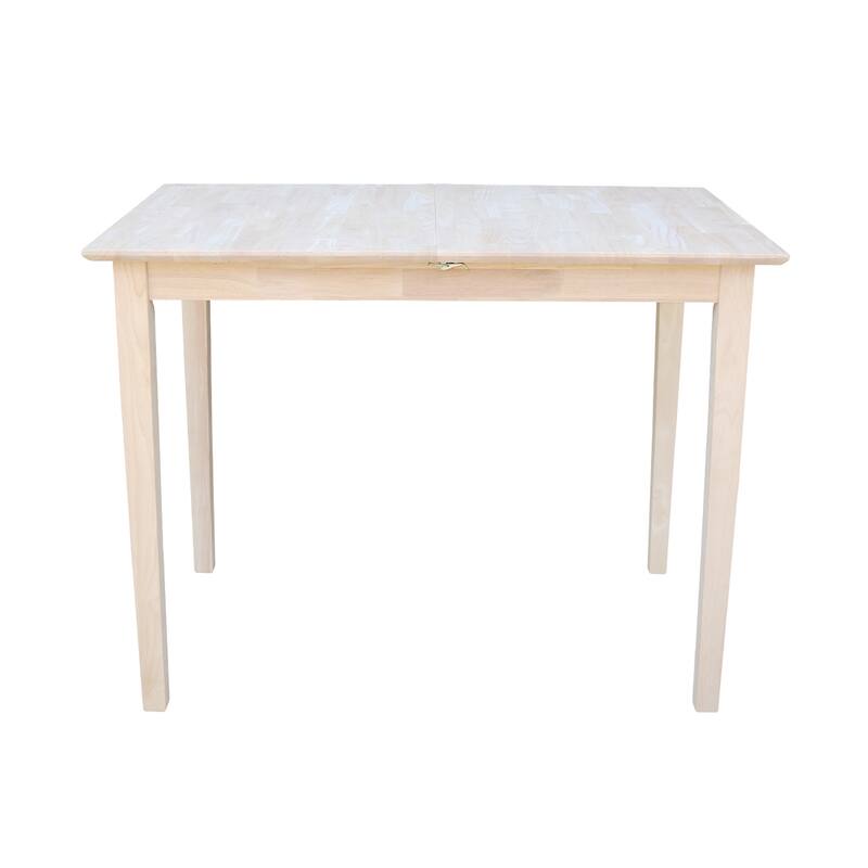 International Concepts 32-inch Wide Unfinished Shaker-style Parawood Counter Height Dining Table with Butterfly Extension