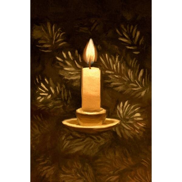 Shop Candle Christmas Oil Painting Lantern Press Artwork Art