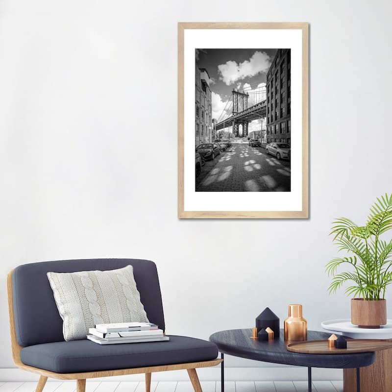 iCanvas "New York City Manhattan Bridge" by Melanie Viola PFA