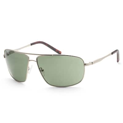 Guess Men's 66 mm Matte Light Nickeltin Sunglasses
