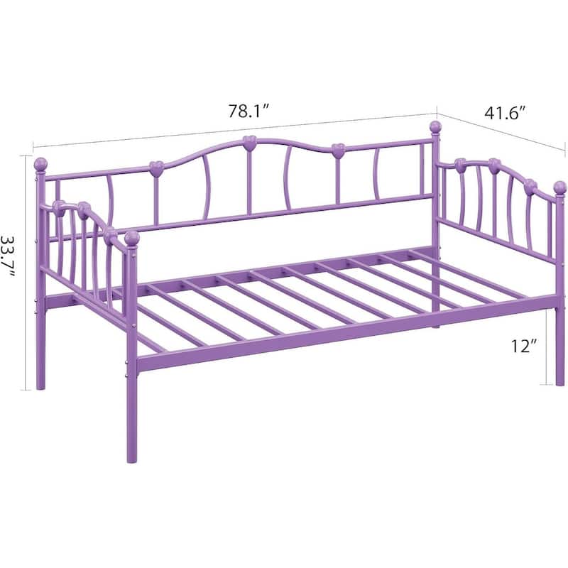 Space-Saving Twin Daybed, Sofa Bed Frame with Trundle for Living Room, Bedroom