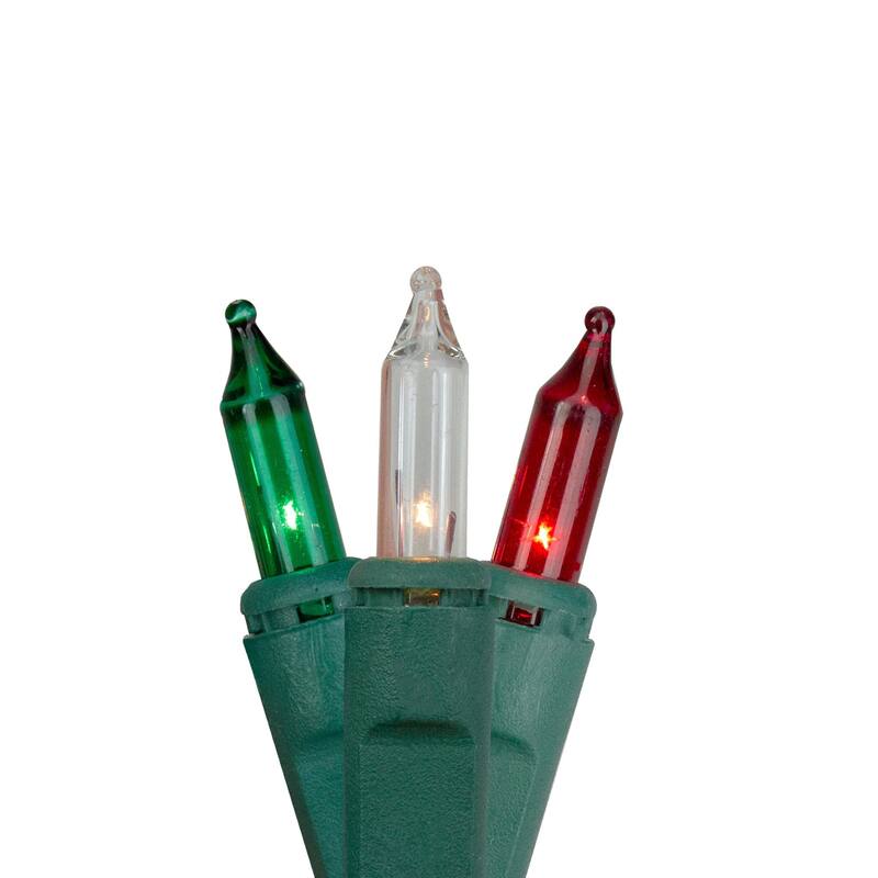 140ct Everglow Chasing Mini Christmas Lights - 48ft Green Wire - 48' - Red