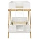 preview thumbnail 14 of 13, Frankie Mid-Century Modern Wood Twin Over Twin Bunk Bed