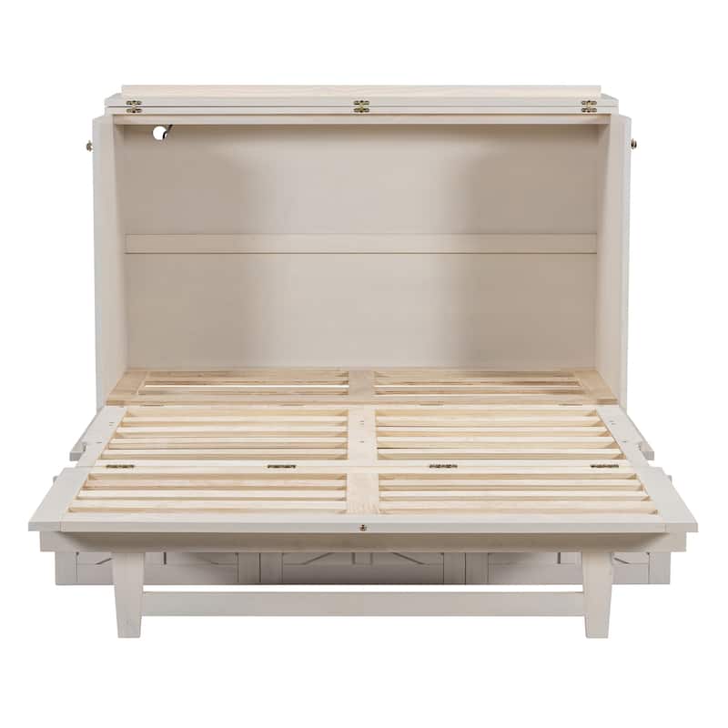Full Size Modern Murphy Bed with Storage Drawers
