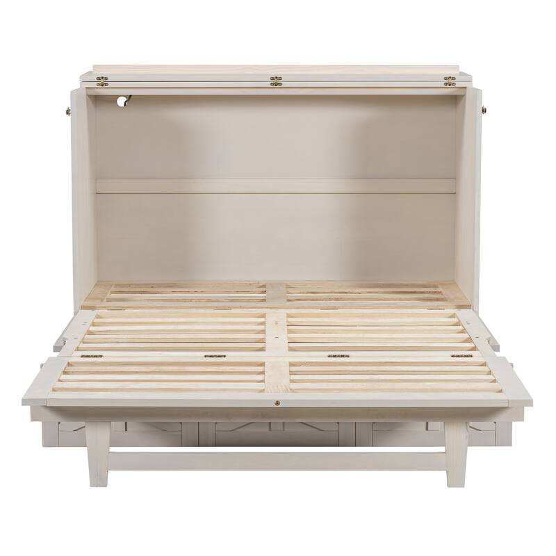 Modern Style Murphy Bed with Large Versatile Storage Drawers for Bedroom