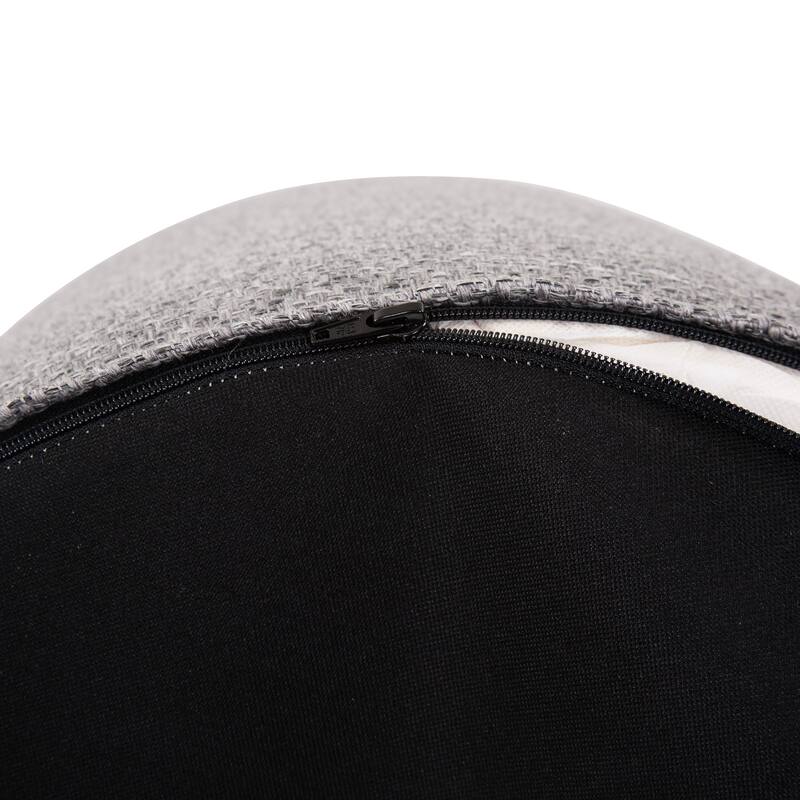 Allan Andrews No Tip Cylinder Ottoman with Cover, Panama Collection