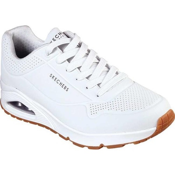 skechers white gym shoes