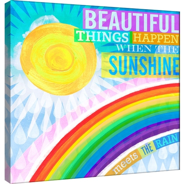 PTM Images 9-100994 PTM Canvas Collection 12" x 12" - "Dream Every Day - Sunshine Rain" Giclee Beautiful Art Print on Canvas
