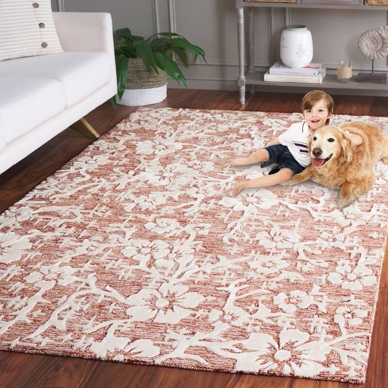 SAFAVIEH Handmade Glamour Zaruhi Modern & Contemporary Viscose Rug