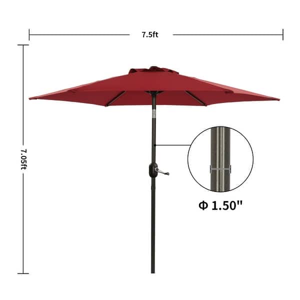 aldi umbrella patio Belavi 7.5 Foot Umbrella