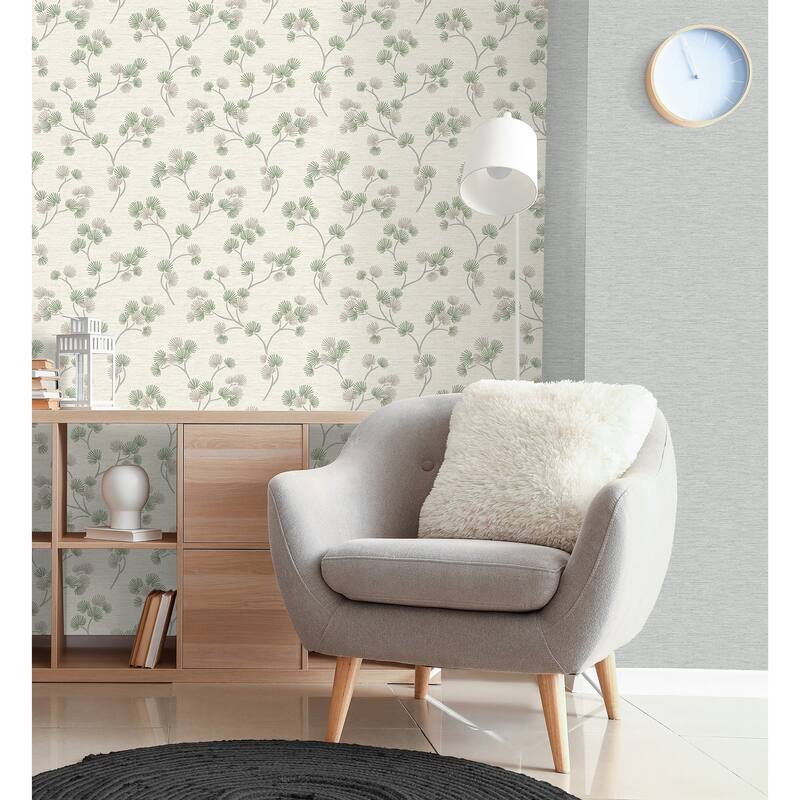 Fine Decor Kira Green Trail Wallpaper