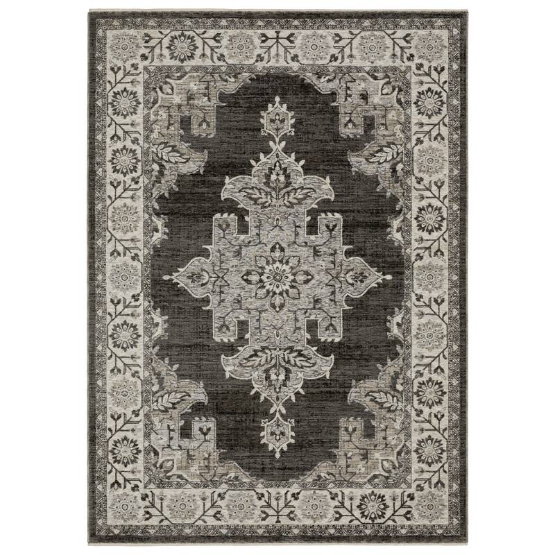 HomeRootsMedallion Traditional Rectangle Area Rug