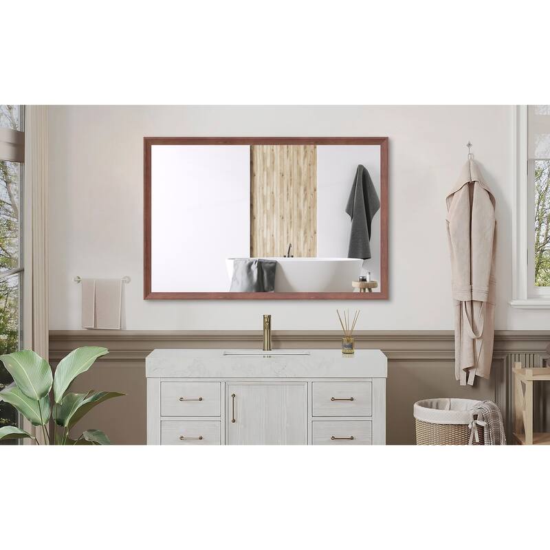 Oversized Modern Rectangle Bathroom Mirror