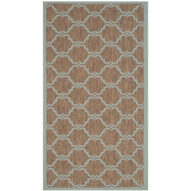 SAFAVIEH Courtyard Rozina Indoor/ Outdoor Waterproof Patio Backyard Rug