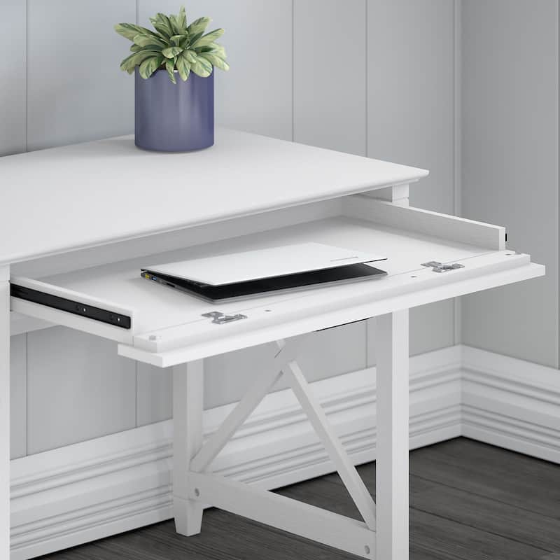Key West 54W Computer Desk with Storage and Cabinet by Bush Furniture