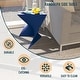 preview thumbnail 134 of 184, Randolph Indoor Side Table - Lightweight Triangular Design Accent End Table for Home Office Living Room and Bedroom, No Assembly