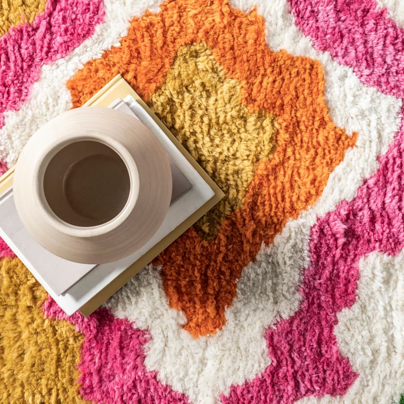 Nuloom Handmade Carnival Abbey Shaggy Area Rug