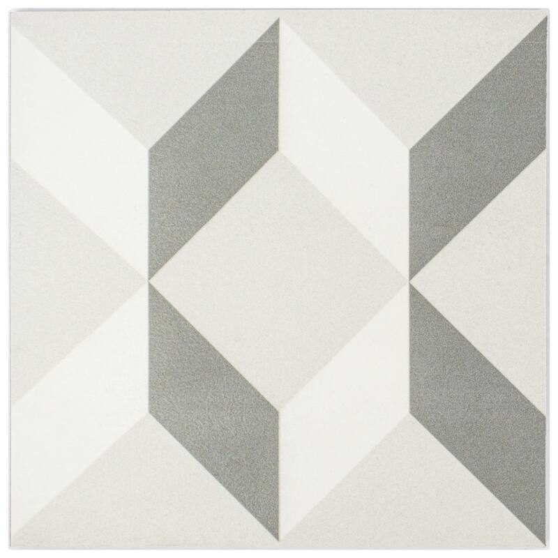 Felix 7 in. x 7 in. Greyscale Matte Porcelain Wall and Floor Tile