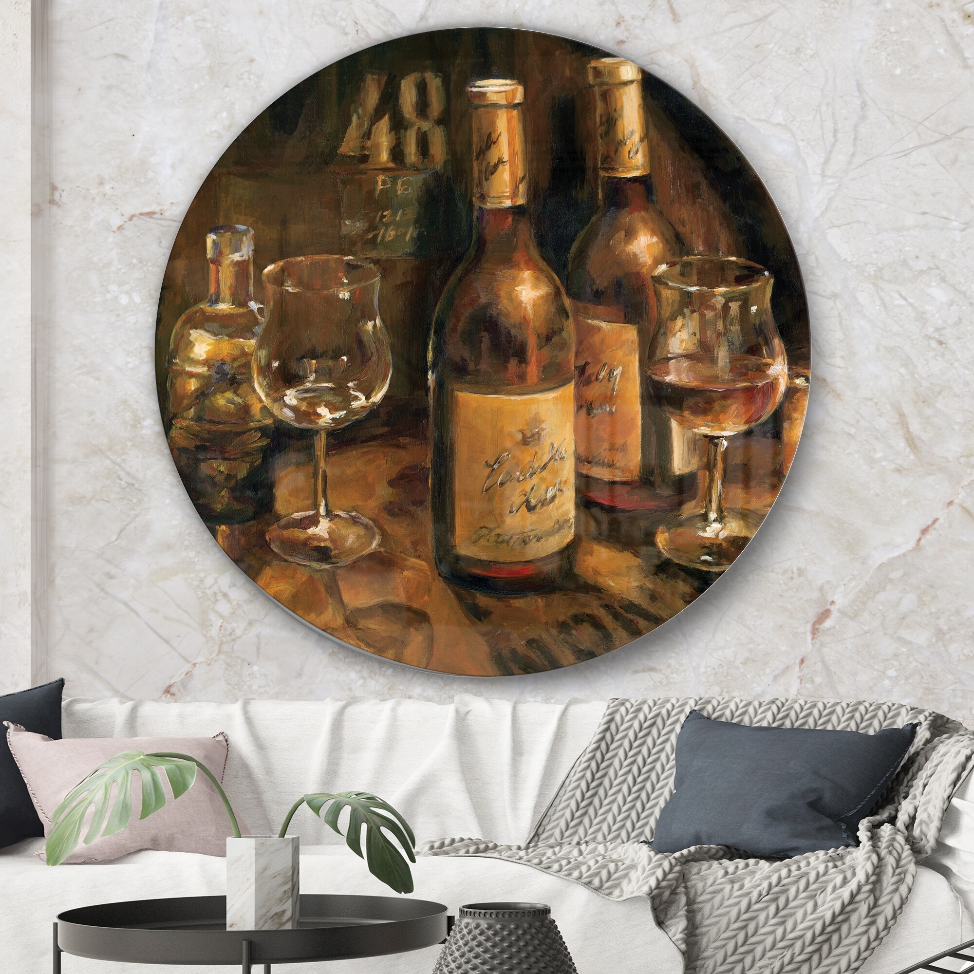 Wine room wall best sale decor