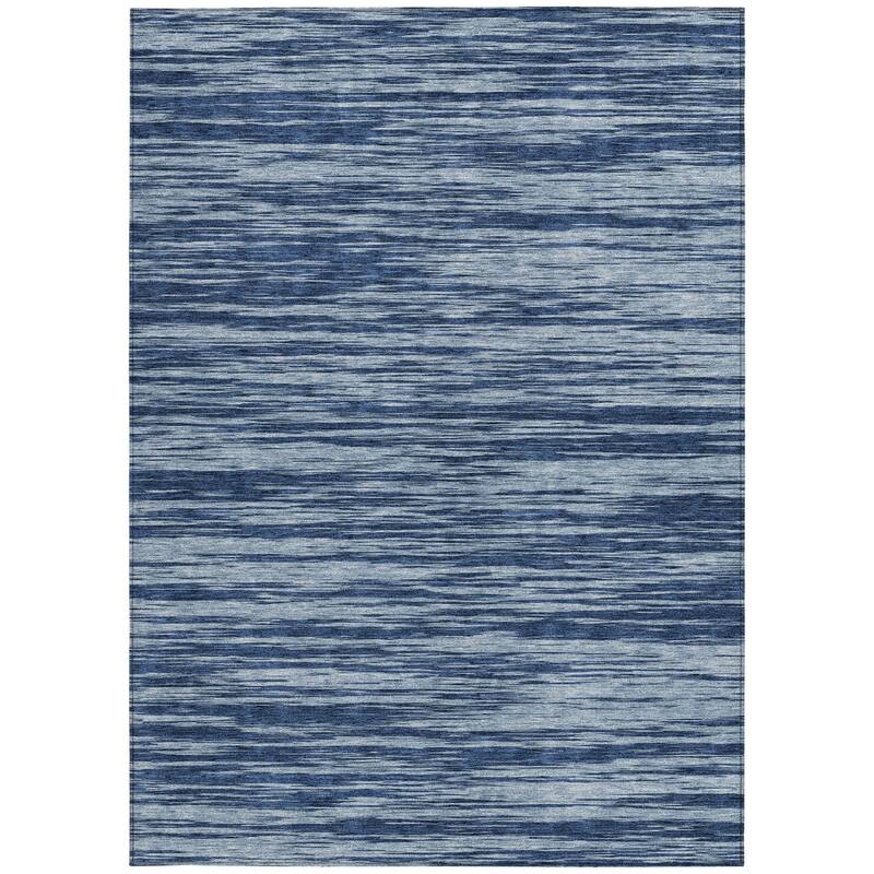 HomeRoots Abstract Modern Rectangle Outdoor Rug