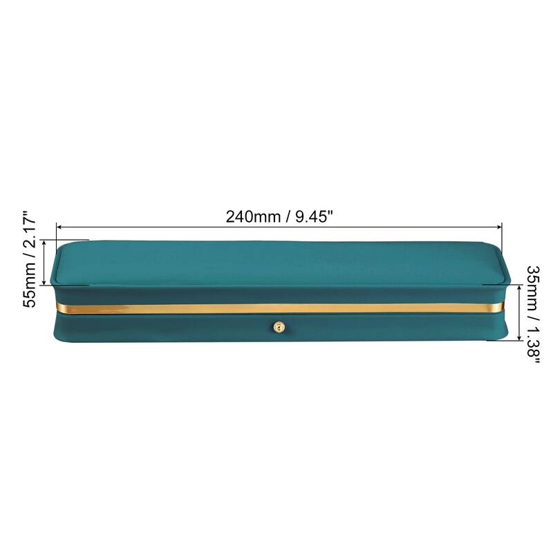 Velvet Necklace Box, Single Slot Long Chain Jewelry Holder Style 3