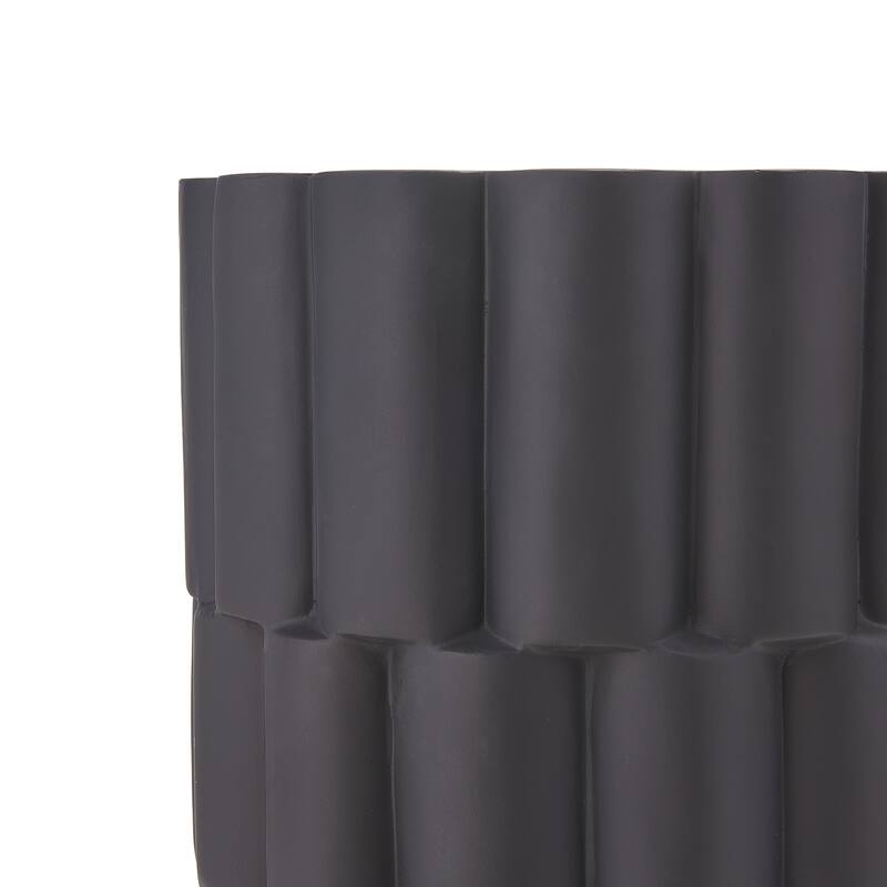 Christopher Knight Home - Modern Handmade 13" Lightweight MgO Geometric Accent Side Table for Indoor and Outdoor Use