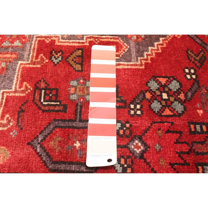 ECARPETGALLERY Hand-knotted Andelz Red Wool Rug - 3'3 x 6'9