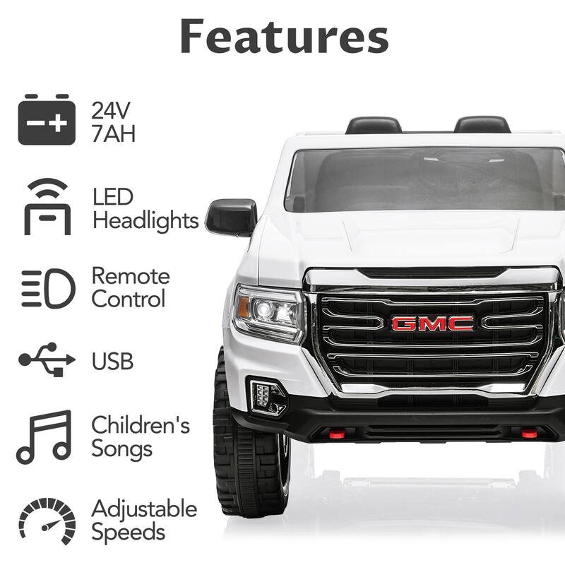 24V 2 Seater Ride-On Truck Car, 7AH Authorized Universal Battery Powered Electric Car