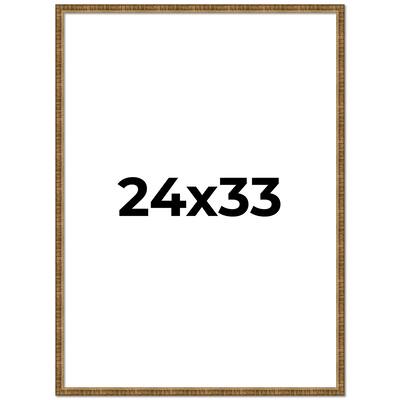 24x33 Frame Gold Picture Frame - Complete Modern Photo Frame Includes