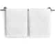 Kaufman 12 piece set Premium Quality White Checkerboard Hand Towel, USA Cotton 17 x 28