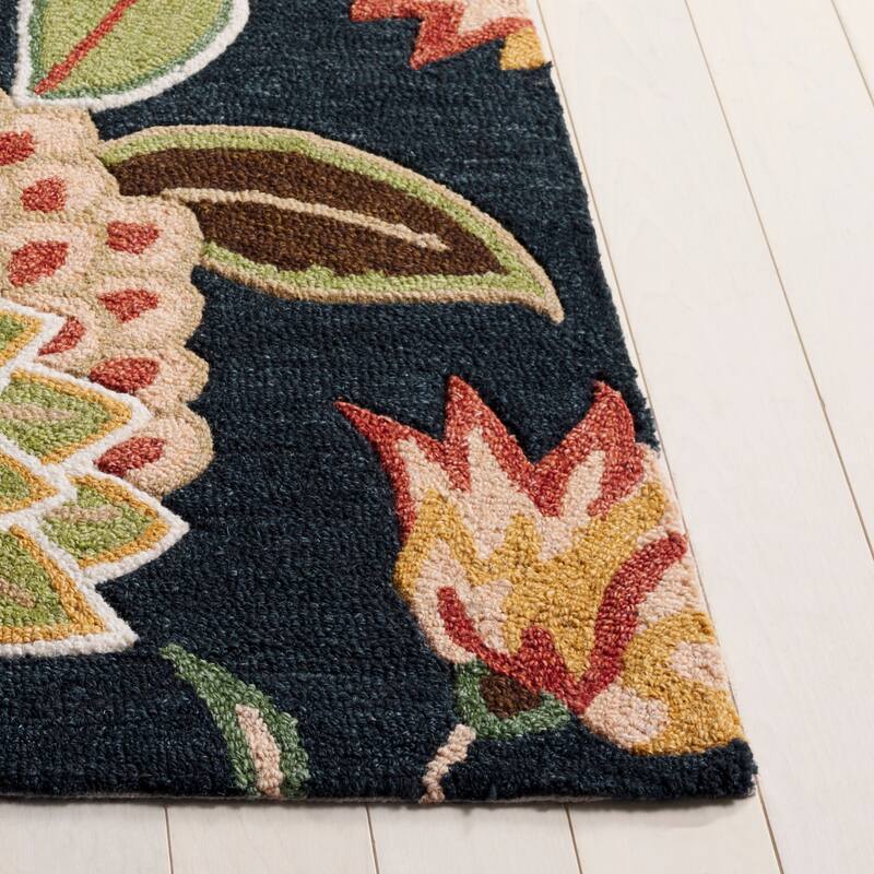 SAFAVIEH Handmade Jardin Shemsie Floral Wool Rug