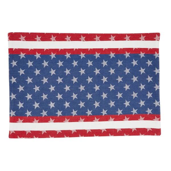 slide 2 of 5, Americana Design Table Mats (Set of 4) - 13"x19"