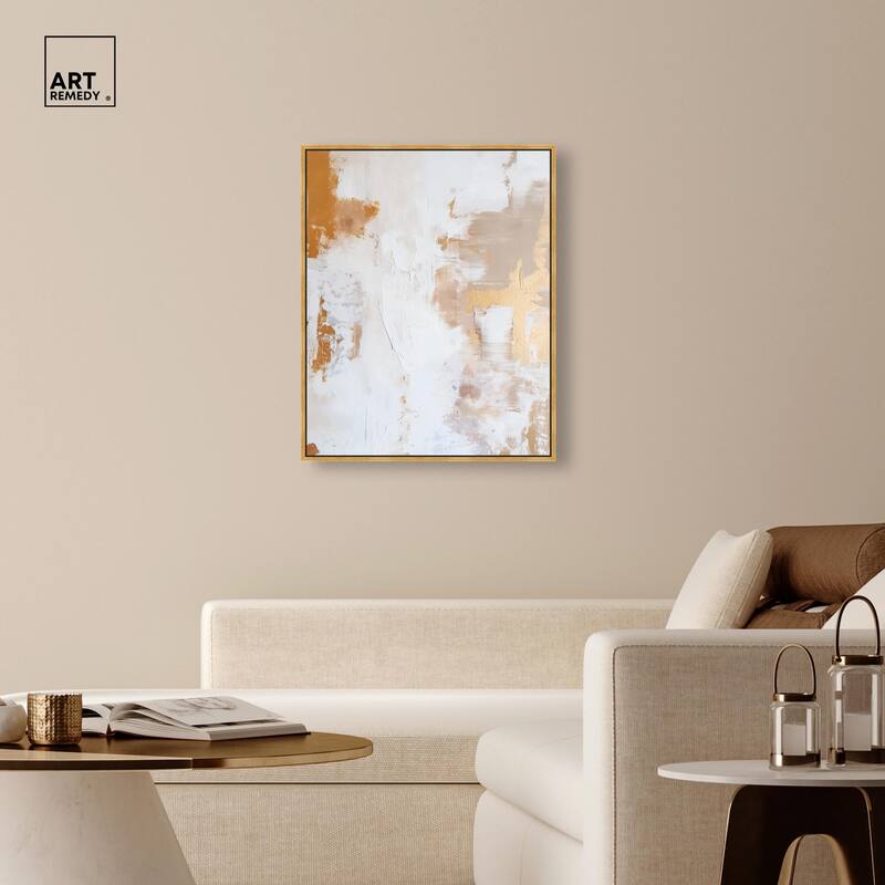 Golden Bronze Ripple I Canvas by Art Remedy