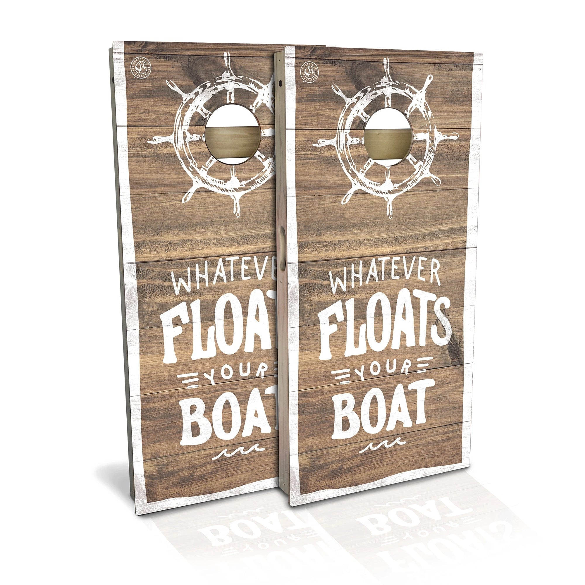 Whatever Floats Your Boat Outdoor Cornhole Board Set