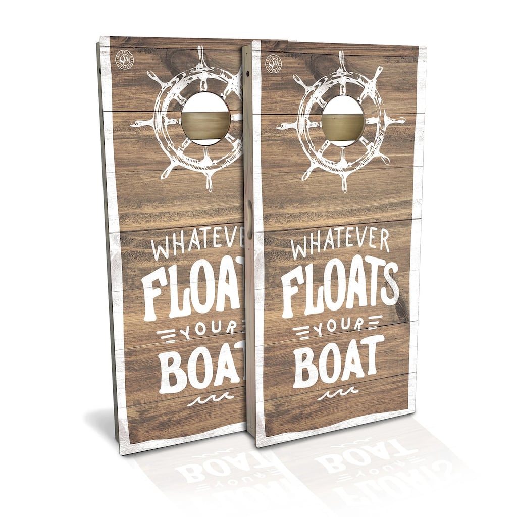 Whatever Floats Your Boat Outdoor Cornhole Board Set