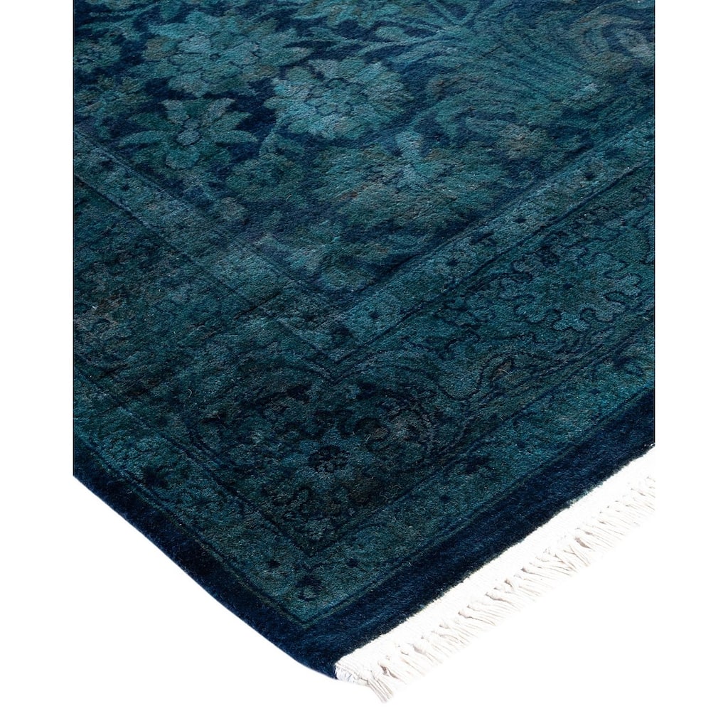 Fine Vibrance, One-of-a-Kind Hand-Knotted Area Rug - Purple, 3' 2" x 5' 2" - 3' 2" x 5' 2"