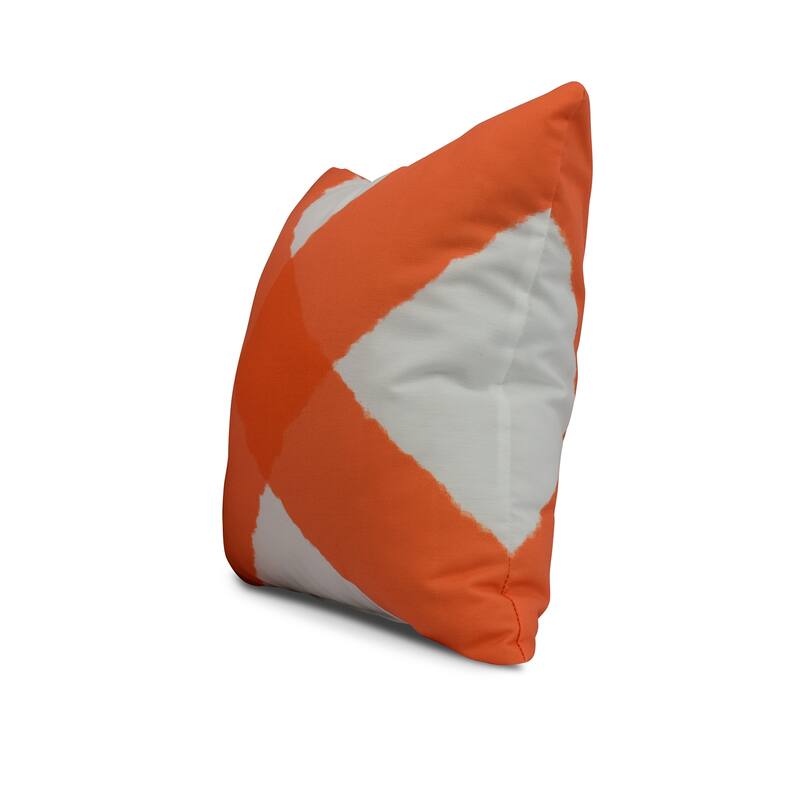 16 x 16 Inch X Marks the Spot Geometric Print Outdoor Pillow