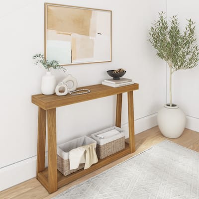 Plank and Beam Classic Console Table with Shelf - 46"