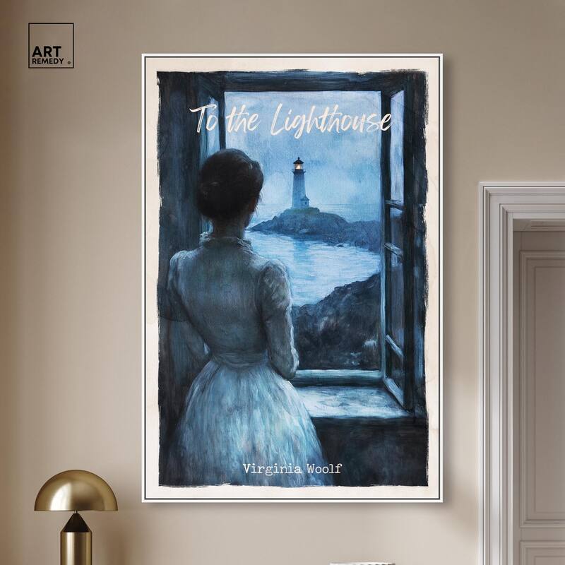 To the Lighthouse Canvas by Art Remedy