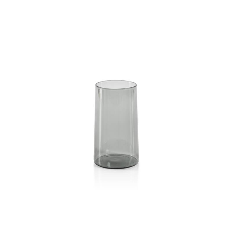 Lorient Highball Glasses, Set of 6 - 3.25" x 5.75" - Grey