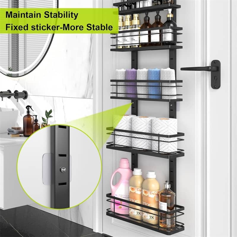 8-Tier Over the Door Pantry Organizer and Storage - 5.1"D x 15.7"W x 64.17"H