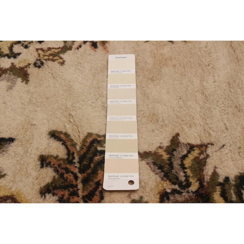 ECARPETGALLERY Hand-knotted Melis Vintage Cream Wool Rug - 5'8 x 8'8