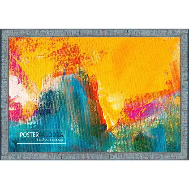 16x20 Distressed/Aged Misc Wood Picture Frame - UV Acrylic, Foam Board Backing, & Hanging Hardware Included!