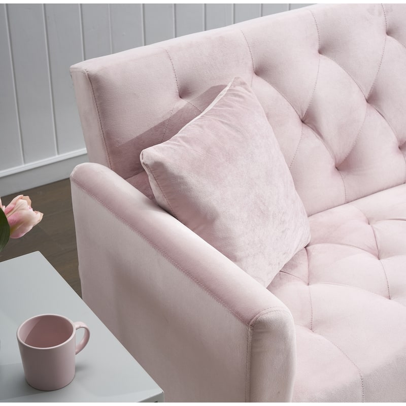 71" Convertible Double Folding Living Room Sofa Bed