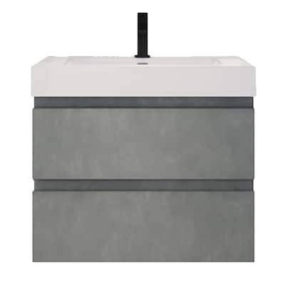 Baillie 30'' Wall-Mounted Vanity with Reinforced Acrylic Sink