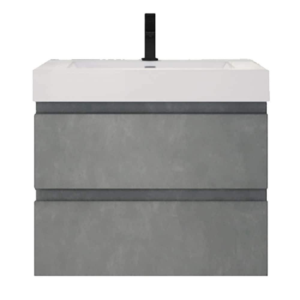 Baillie 30'' Wall-Mounted Vanity with Reinforced Acrylic Sink